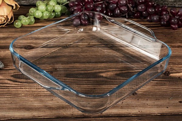 Termisil Τετράγωνο Πυρέξ Ταψί Φούρνου 2,5L, Γυάλινο Σκεύος Μαγειρικής