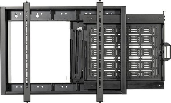 B-Tech Επιτοίχια Βάση AV BT7883/B με Συρόμενο Πλευρικό Ράφι για Αξεσουάρ