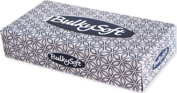 Bulkysoft BULKYSOFT Χαρτομάντιλα μιας χρήσης από κυτταρίνη 100 τεμ