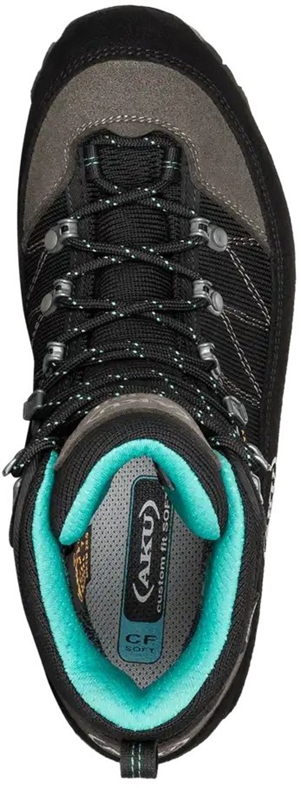 Buty trekkingowe damskie Aku W'S TREKKER LITE III WIDE GTX, black/ mint, 37.5