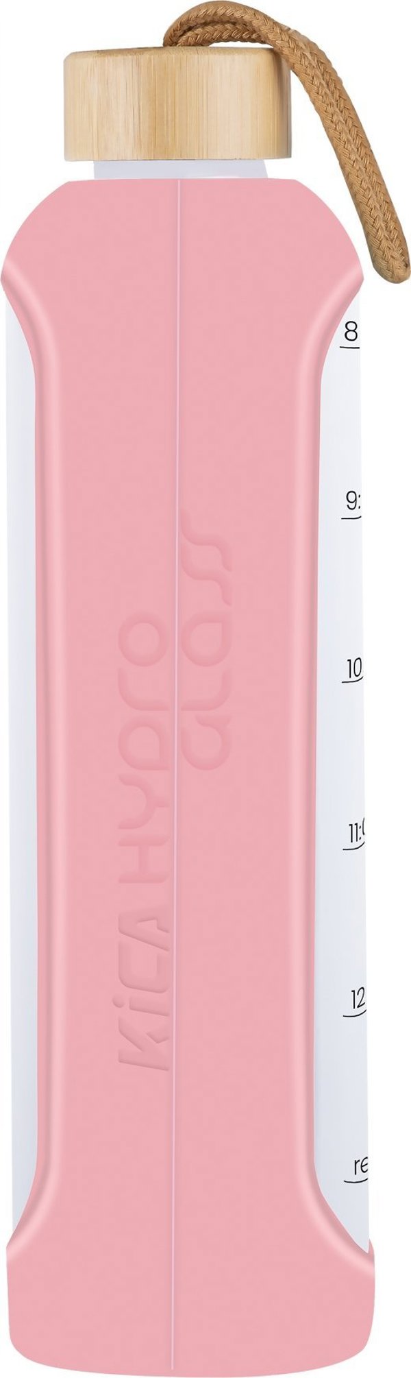 Krups KiCA Hydro Glass Γυάλινο Μπουκάλι 1000ml - Ροζ