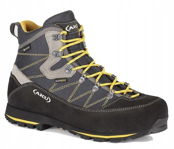 Ανδρικά Μποτάκια Πεζοπορίας Aku M'S TREKKER LITE III WIDE GTX ανθρακί/ μουσταρδί, νούμερο 45