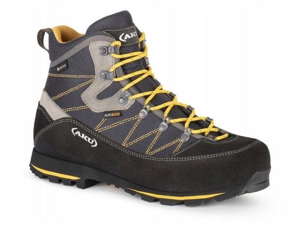 Παπούτσια πεζοπορίας ανδρικά Aku MS TREKKER LITE III WIDE GTX ανθρακί/μουστάρδα 41.5