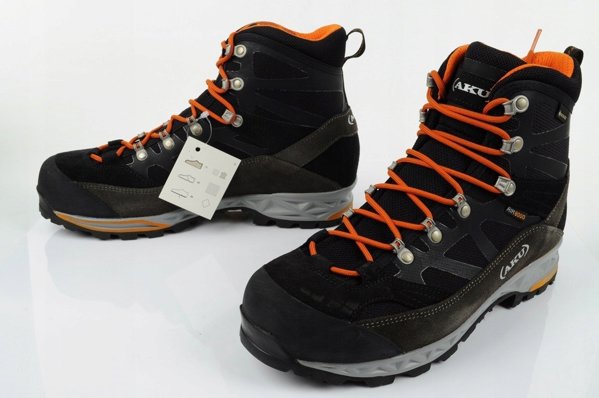Ανδρικά παπούτσια πεζοπορίας Aku M'S TREKKER PRO GTX μαύρα/πορτοκαλί 47