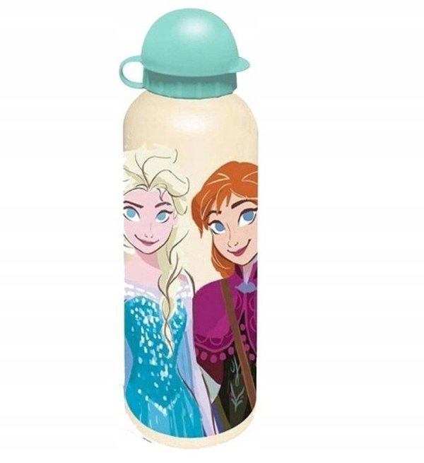 Butelka aluminiowa bidon korek niekapek Kraina Lodu Frozen zolta
