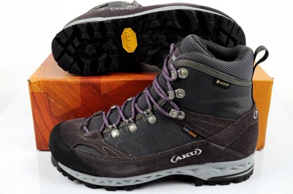 Buty trekkingowe damskie Aku W'S TREKKER PRO GTX, grey/ deep violet, 37.5