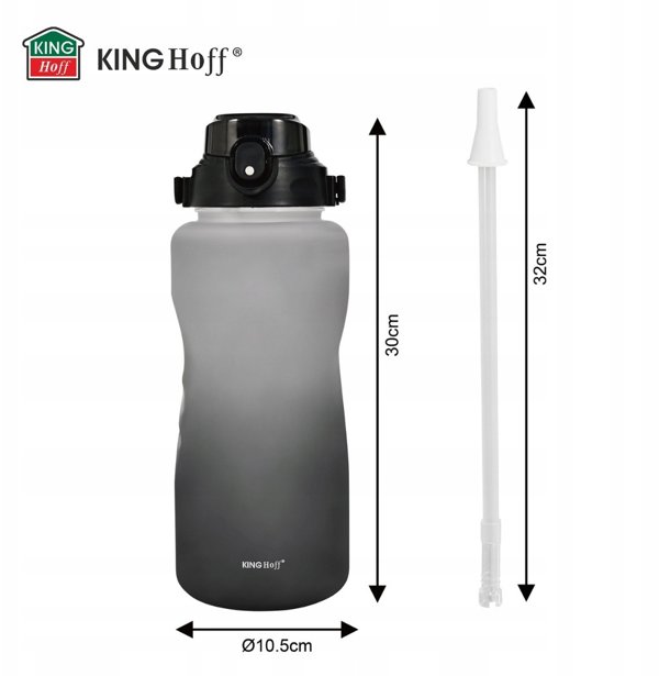 Μπουκάλι με καλαμάκι για νερό 2L Kinghoff KH-2009