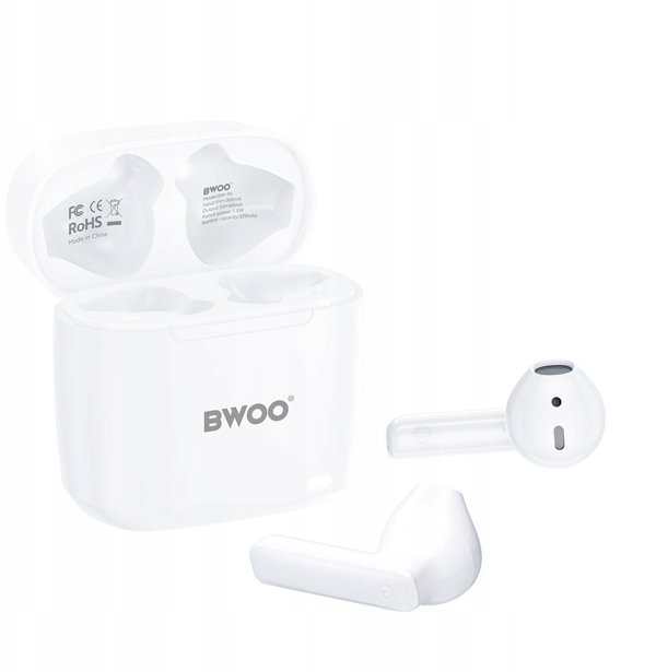 BWOO wireless TWS earphones BW94-WH white