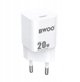 BWOO CDA155 PD wall charger 1x USB-C port 1A 20W white