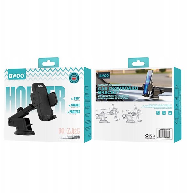BWOO Dashboard car holder BO-ZJ125 ABS+silicon+aluminum 6933654808859