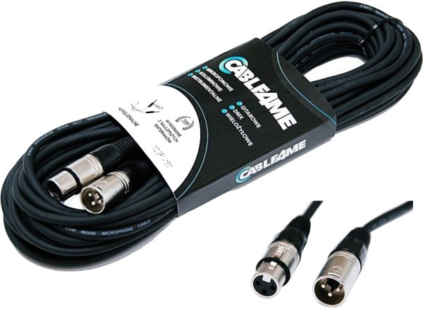 CABLE4ME Καλώδιο μικροφωνικό XLR/XLR 15m