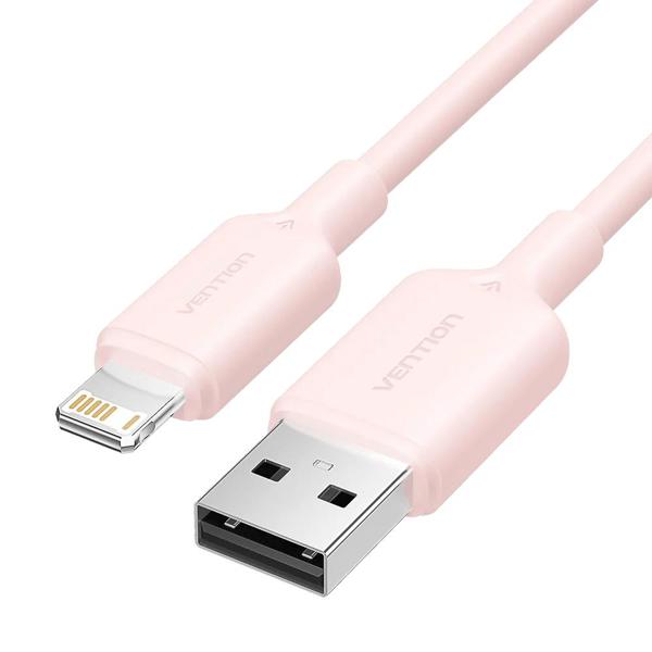 Vention Καλώδιο USB 2.0 σε Lightning 1m Ροζ - Φορτιστής iPhone/iPad