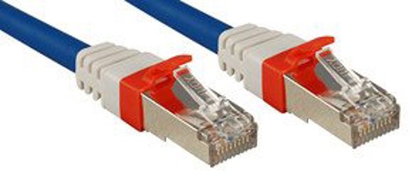 Cable Lindy Cat 6A S/FTP LSZH 15m Blue