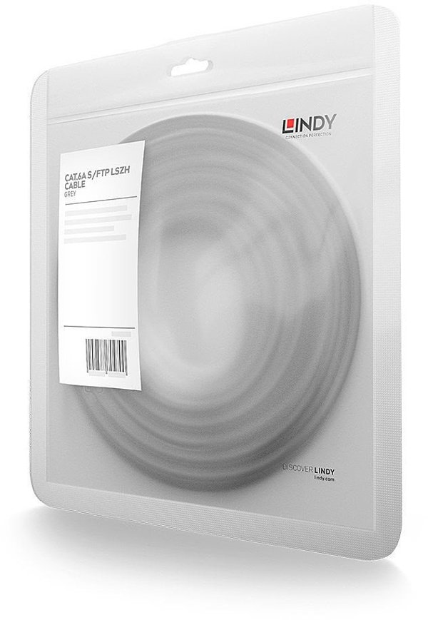 Cable Lindy Cat.6A U/UTP LSZH 3m Grey