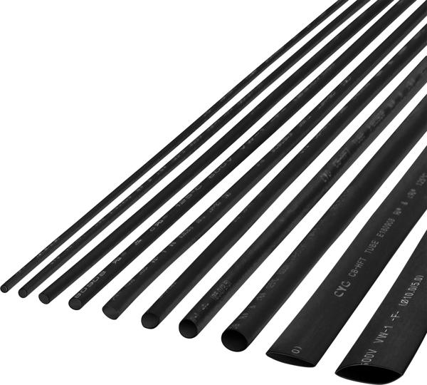 Θερμοσυστελλόμενο σωλήνα 10 mm-1 m μαύρο Cabletech