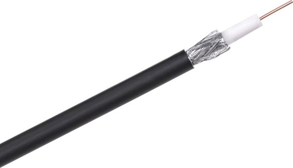 Cabletech Ομοαξονικό Καλώδιο F690 BV+ΖΕΛ, Μαύρο, 305m