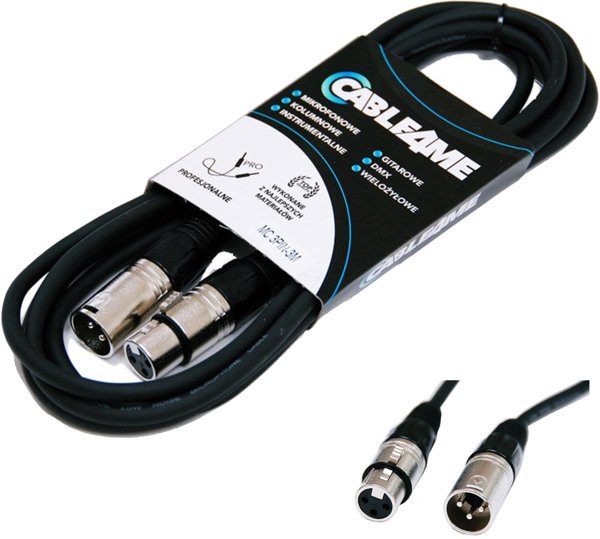 CABLE4ME Καλώδιο μικροφωνικής σήματος XLR/XLR 3m