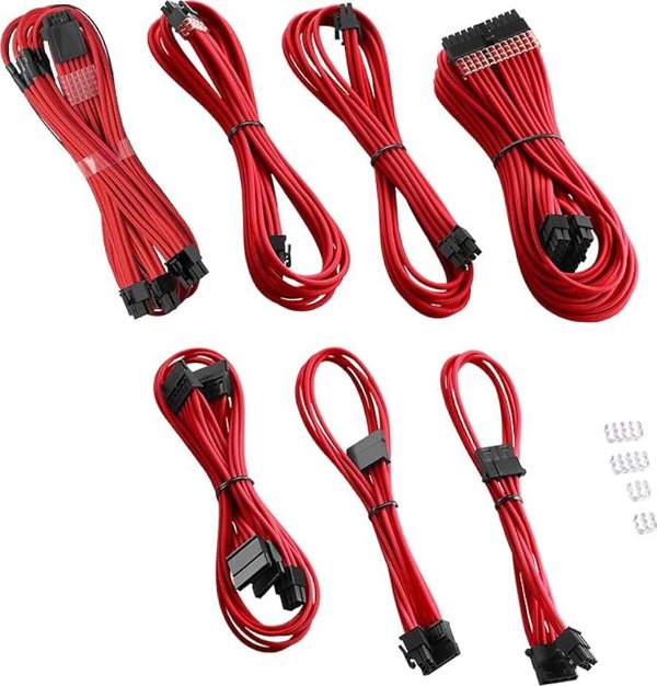 CableMod C-Series PRO ModMesh 12VHPWR Κιτ Καλωδίων για Corsair RM, RMi, RMx - Κόκκινο
