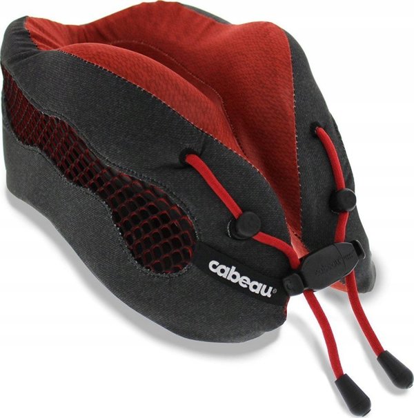 Cabeau Evo Cool Ταξιδιωτικό Μαξιλάρι Λαιμού, Ανατομικό, Κόκκινο-Μαύρο