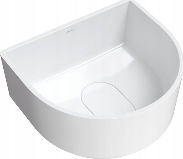 CADENCE M+ Επιτραπέζιος Νιπτήρας 42 x 37 cm Λευκή Γυαλιστερή Επιφάνεια