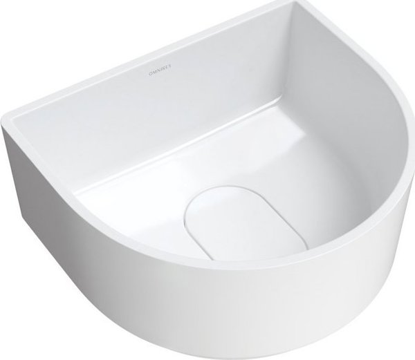 CADENCE M+ Επιτραπέζιος Νιπτήρας 42 x 37 cm Λευκή Γυαλιστερή Επιφάνεια