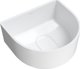 CADENCE M+ Επιτραπέζιος Νιπτήρας 42 x 37 cm Λευκή Γυαλιστερή Επιφάνεια