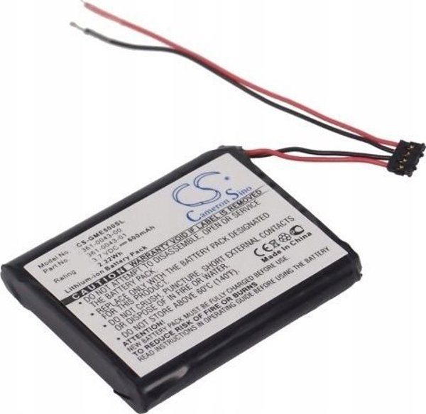 Cameron Sino Akumulator Bateria typ 361-0043-00 do Nawigacji GPS Garmin Edge 200 205 500 520 820 Explore 820 / CS-GME500SL