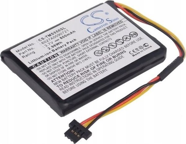 Cameron Sino Akumulator Bateria typ 6027A0090721 do Nawigacji GPS TomTom Start 45 45M 55 55M 50M 50TM 45TM 55TM / CS-TMS550SL
