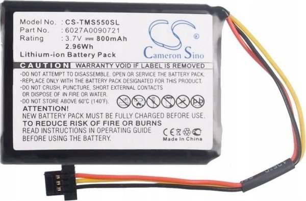 Cameron Sino Akumulator Bateria typ 6027A0090721 do Nawigacji GPS TomTom Start 45 45M 55 55M 50M 50TM 45TM 55TM / CS-TMS550SL