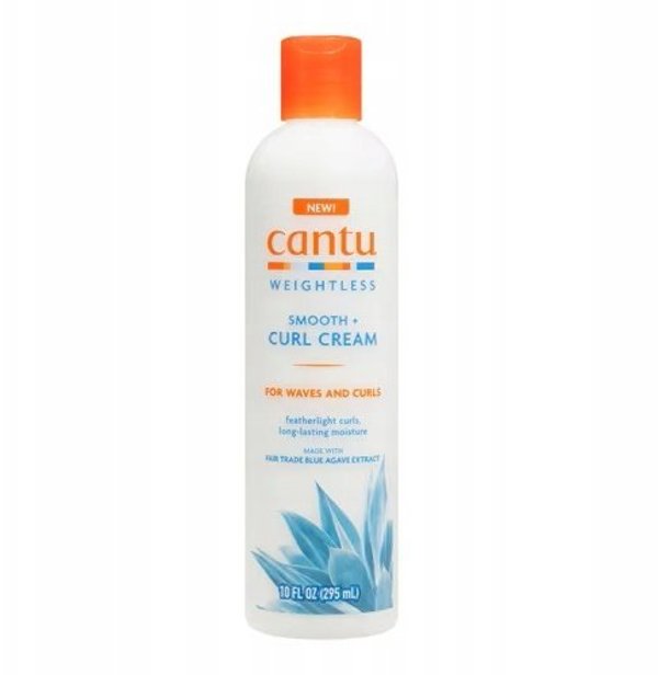 cantu Cantu, Weightless Smooth + Curl, Hair Leave-In Cream Treatment, Curl Defining, 295 ml For Women