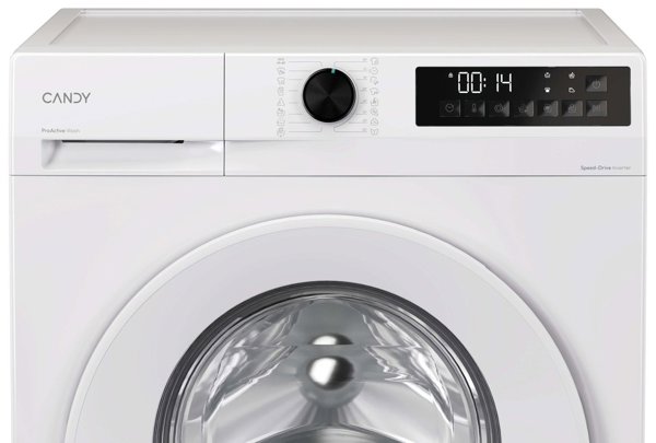 Candy Skalbimo mašina | GD 48S6-S | Energy efficiency class A | Front loading | Skalbimo talpa 8kg | 1400 RPM | Gylis 53 cm | Plotis 60 cm | Ekranas | LED | Steam function | Baltas