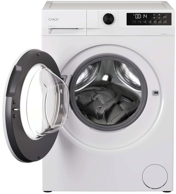 Candy Skalbimo mašina | GD 48S6-S | Energy efficiency class A | Front loading | Skalbimo talpa 8kg | 1400 RPM | Gylis 53 cm | Plotis 60 cm | Ekranas | LED | Steam function | Baltas