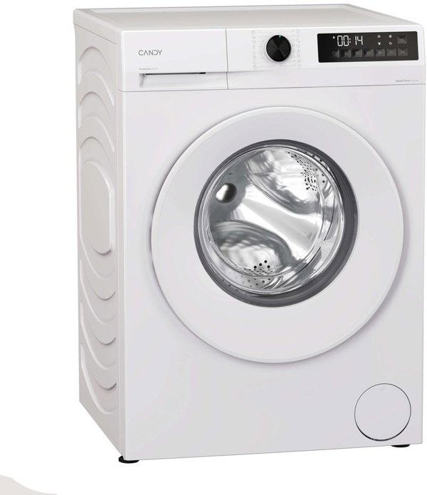Candy Skalbimo mašina | GD 48S6-S | Energy efficiency class A | Front loading | Skalbimo talpa 8kg | 1400 RPM | Gylis 53 cm | Plotis 60 cm | Ekranas | LED | Steam function | Baltas