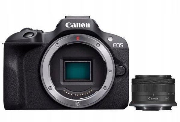 Canon EOS R100 + obiektyw RF-S 18-45mm + RF 75-300mm