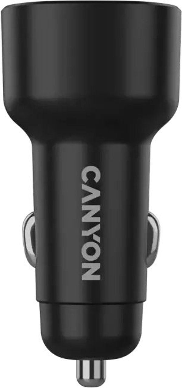 Canyon OnDrive 85  USB-A  USB-C  83 W  melna - Auto ladetajs CNE-CCABR8AC (5291485019662)