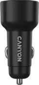 Canyon OnDrive 85  USB-A  USB-C  83 W  melna - Auto ladetajs CNE-CCABR8AC (5291485019662)