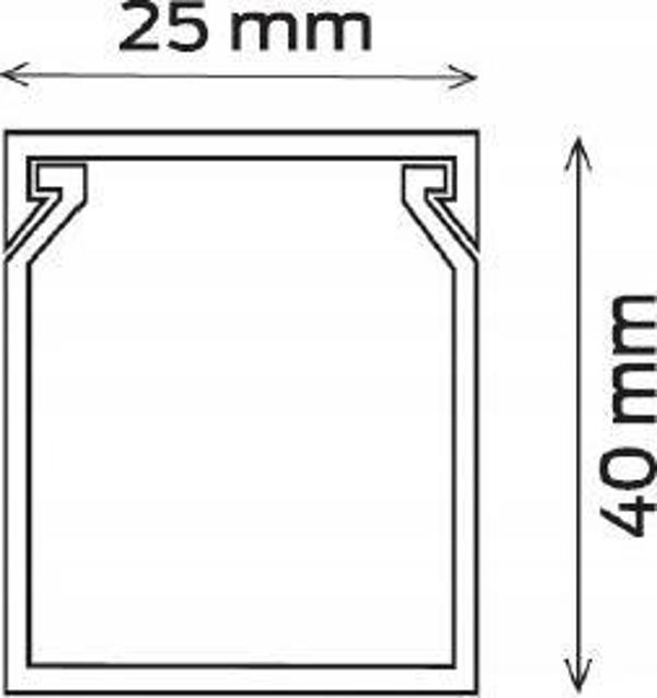 CanaLUX Κανάλι καλωδίων δακτυλιοειδές 25x40 2m CNL-PGC-25040