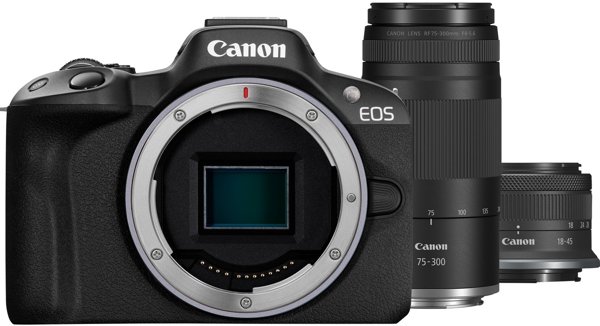 Canon EOS R50 + RF-S 18-45mm + RF 75-300mm