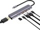 Canyon DS-17 Docking Station USB Type-C 10000 Mbps Γκρι