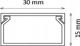 CanaLUX Λωρίδα καλωδίων κανάλι 30x15 2m BKK CNL-C-30015