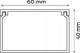 CanaLUX CANALUX LISTWA KANAL KABLOWY KORYTKO POKRYWA 60X40 2M BKK CNL-C-60040