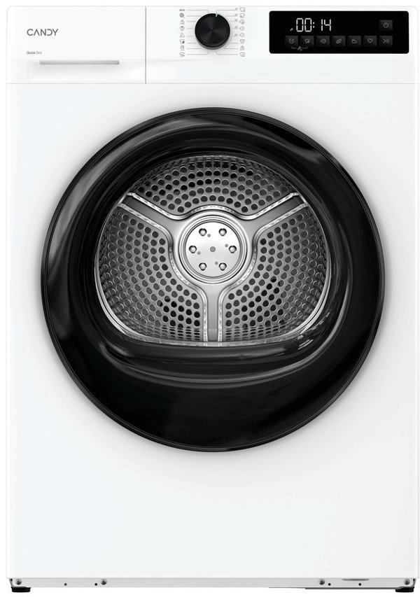 Candy | Dryer Machine | GDL 8N2B-S | Energy efficiency class D | Front loading | 8kg | Heat pump | LED | Gylis 59 cm | Baltas