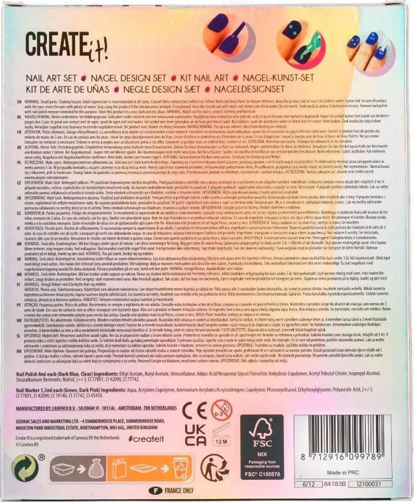 Canenco Create it! Zestaw do paznokci #2 lakiery i markery