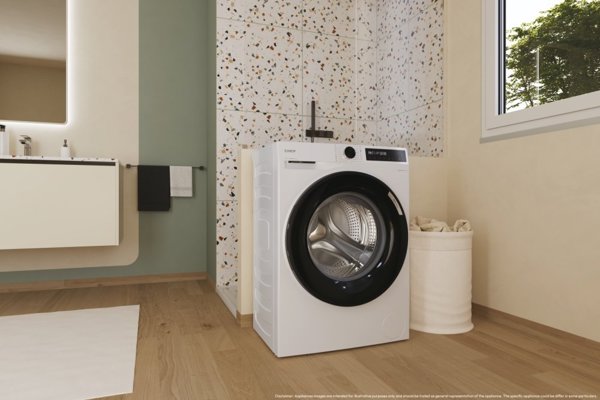 Candy Washing machine | BR 47SBL8-S | Energy efficiency class A | Front loading | Washing capacity 7 kg | 1400 RPM | Depth 49 cm | Width 60 cm | Display | Digital | Steam function | Wi-Fi | White