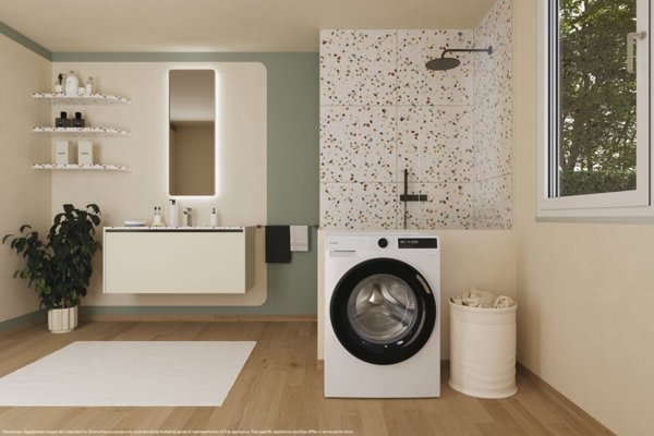 Candy Washing machine | BR 47SBL8-S | Energy efficiency class A | Front loading | Washing capacity 7 kg | 1400 RPM | Depth 49 cm | Width 60 cm | Display | Digital | Steam function | Wi-Fi | White
