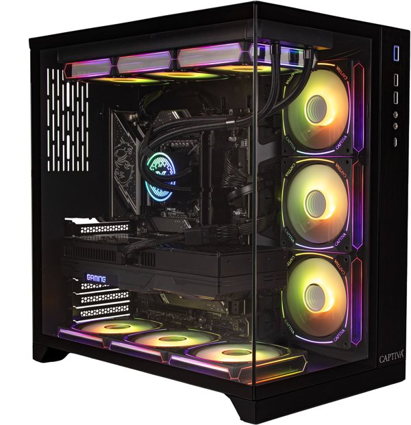Komputer Captiva PC Highend Gaming I89-020 (i9-14900KF/RTX5080 16GB GDDR7/SSD 2TB/64GB/WLAN/Windows 11 Home 64-bit) Intel® Core™ i9 DDR5-SDRAM NVIDIA GeForce RTX 5080 Czarny