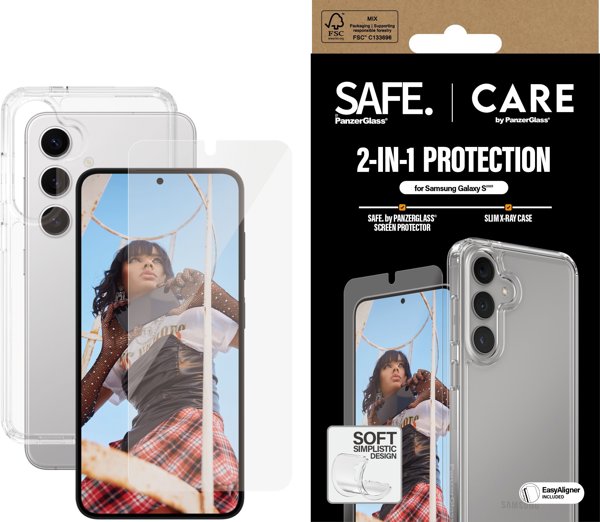 Σετ προστασίας CARE by PanzerGlass Fashion 2σε1 Θήκη+Γυαλί για Samsung Galaxy S25