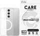 Θήκη CARE Flagship Clear με λευκό QI Galaxy S25 Plus