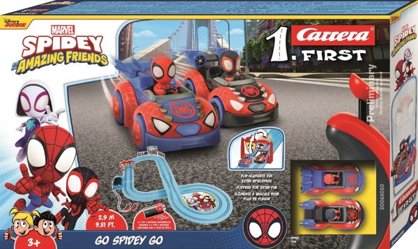 Carrera FIRST Πίστα Αγώνων Spidey - Go Spidey Go! με Αυτοκινητάκια, για Παιδιά
