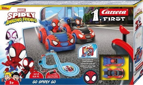Carrera FIRST Πίστα Αγώνων Spidey - Go Spidey Go! με Αυτοκινητάκια, για Παιδιά